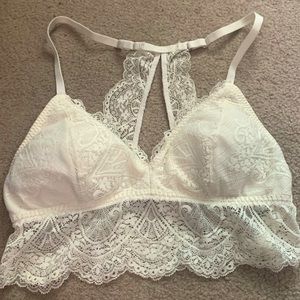 Gilly Hicks-beautiful white lace bralette size medium